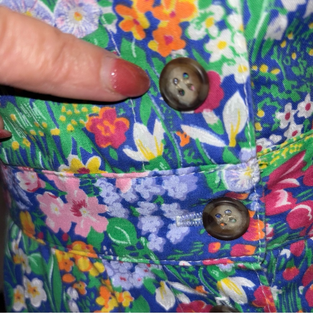 Floral Sleeveless Dress Manor House MIDI Pockets Medium Cottagecore - Picture 6 of 7